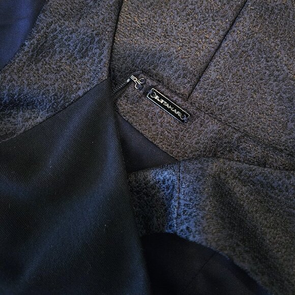 Designer!! ELIE TAHARI - Stunning Midnight blue sleeveless dress - Picture 9 of 9